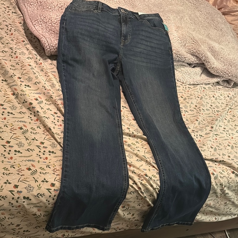 Maurices Dark Blue Flare Jeans